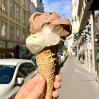 Chocolate and Vanilla  at Veganista Ice Cream IV in Vienna