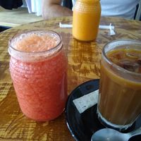 Fresh juice at Sunset Bamboo Bar in Ericeira