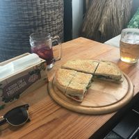 Vegetarian sandwich, reasonable price. Can be made vegan.  at Sunset Bamboo Bar in Ericeira