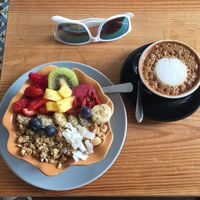 Vegan Smoothie- Bowl at Sunset Bamboo Bar in Ericeira