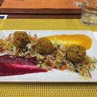 Couscous “meatballs” at Silene BIO Bottega & Cucina in Vicenza