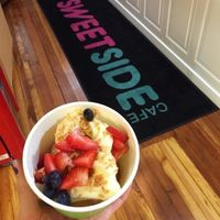 Vegan soft serve? Yes please! at SweetSide Cafe in Baltimore
