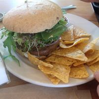 Veggie Burger at Cafe Evolution in Florence