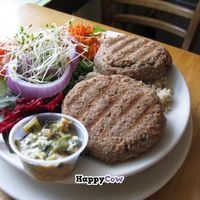 Red bean cakes and salad at Cafe Evolution in Florence
