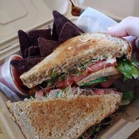 Tofu sandwich at Cafe Evolution in Florence