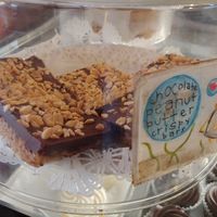 Chocolate peanut butter crispy bars at Cafe Evolution in Florence