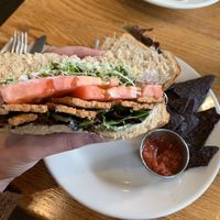 BLT sandwich. So delicious. The bread was the freshest bread I’ve ever eaten  at Cafe Evolution in Florence