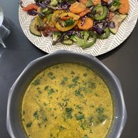 Indian style spinach soup  at El Enano Verde in Torremolinos