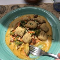 Gnocci with pumpkin chutney  at El Enano Verde in Torremolinos