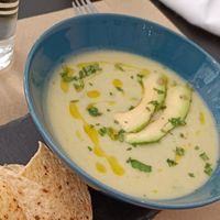 Guacamole soup at El Enano Verde in Torremolinos