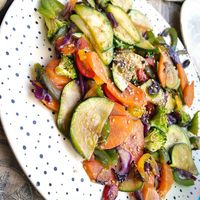 Vegetable wok at El Enano Verde in Torremolinos