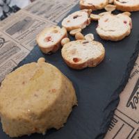 Almond cheese au gratin at El Enano Verde in Torremolinos