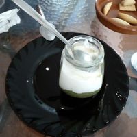 Green tea, tapioca and soy yoghurt at El Enano Verde in Torremolinos