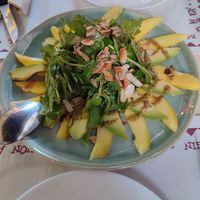 Carpaccio de mango at El Enano Verde in Torremolinos