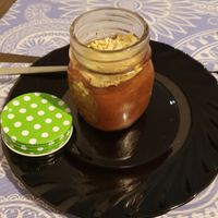 Chocolate banana dessert at El Enano Verde in Torremolinos