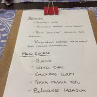 Handwritten menu ! Why not ?  at El Enano Verde in Torremolinos