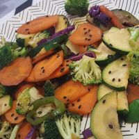 wok fry veges at El Enano Verde in Torremolinos