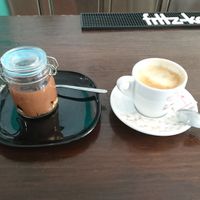 Chocolate cookie dessert at El Enano Verde in Torremolinos