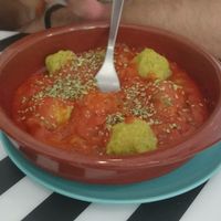 Albóndigas de plátano y jengibre at El Enano Verde in Torremolinos