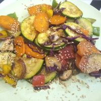 Wok veggies at El Enano Verde in Torremolinos