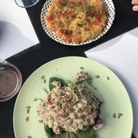 Ensaladilla y tortilla  at El Enano Verde in Torremolinos