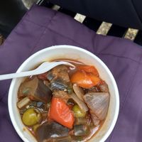 Aubergine stew at 387 Ormeau Road in Belfast