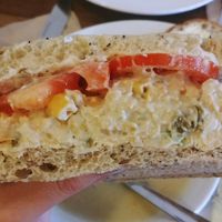 Chickpea "tuna" sandwich. at 387 Ormeau Road in Belfast