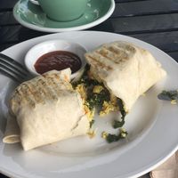 Breakfast burrito  at 387 Ormeau Road in Belfast