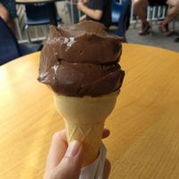 Chocolate tofu ice ice cream at Cremerie Le Patio in Montreal