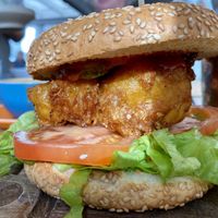 Perfectly cooked cauliflower steak inside  at Charlie Farley's in Waiheke Island