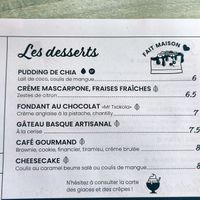 Desserts at Le Tandem in Biarritz