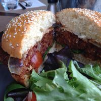 Burger Veggie  at Le Tandem in Biarritz