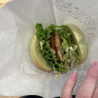   at Mos Burger in Tokyo