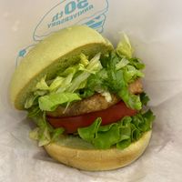 Green Teriyaki Burger at Mos Burger in Tokyo