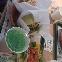 Poor lighting, sorry! at Mos Burger in Tokyo
