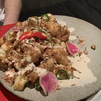 Cauliflower dish (comes with 6 tortillas and salsa verde)  at Bad Hombres in Darlinghurst