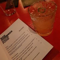 Menu - one of two pages of food at Bad Hombres in Darlinghurst