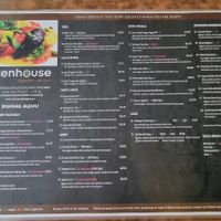 Menu side B at Zenhouse Vegetarian Yum Cha  in Adelaide