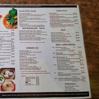 Zenhouse menu side A pt 2 at Zenhouse Vegetarian Yum Cha  in Adelaide