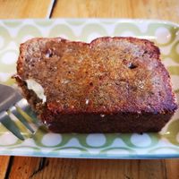 Paleo Banana Bread with vegan spread at The Little Concept in Fremantle