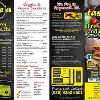 Great Vegan and Veggie options   at Taste'a in Lisburn