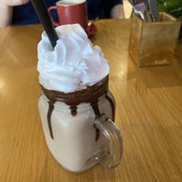 Chocolate milkshake   at Stakks Pancake House in Southampton