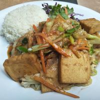 Mongolian stir fry at New Orleans Cafe & Wine Bar in Kathmandu