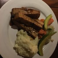 Rosemary tofu! Yum yummy yum at New Orleans Cafe & Wine Bar in Kathmandu