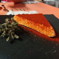 Homemade "cheese" and bread at Soja y Pimenton - Vegan Argentinian BBQ in Lanzarote