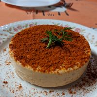 The almond cheese at Soja y Pimenton - Vegan Argentinian BBQ in Lanzarote