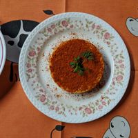 The almond cheese at Soja y Pimenton - Vegan Argentinian BBQ in Lanzarote