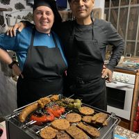 Natalia and Juan at Soja y Pimenton - Vegan Argentinian BBQ in Lanzarote