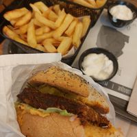 Green burger at GreenBurger in Liege