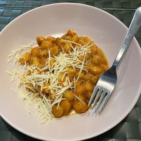 Gnocchi with red pesto  at Nirvana in Florence